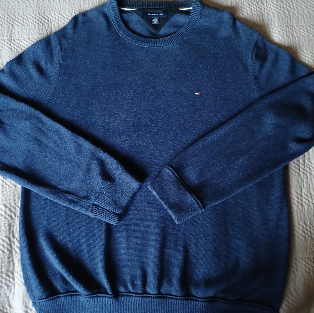 2 for $40 | Tommy Hilfiger | Men's Crewneck Sweater, Blue, Large